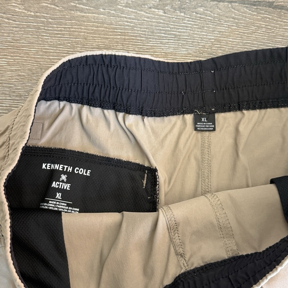 Kenneth Cole Active Tech Jogger Ankle Zip Cargo Lightweight Khaki Size XL - Picture 8 of 8